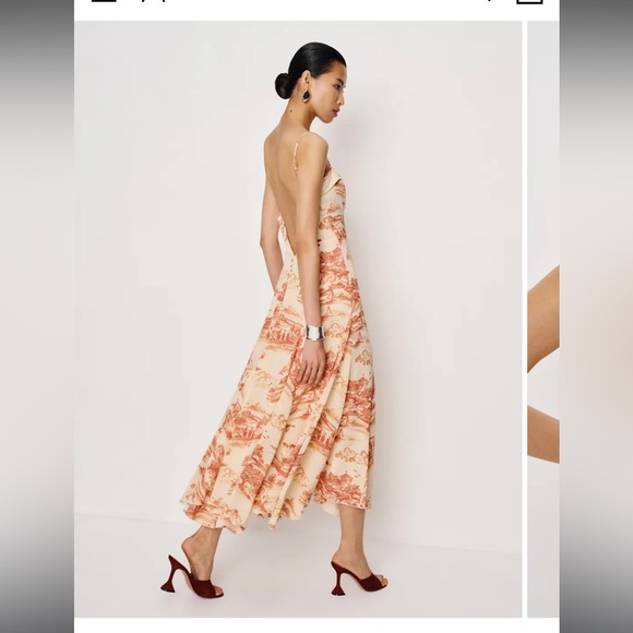 Reformation Fredo Dress Pink - Size 6 - Picture 2 of 3